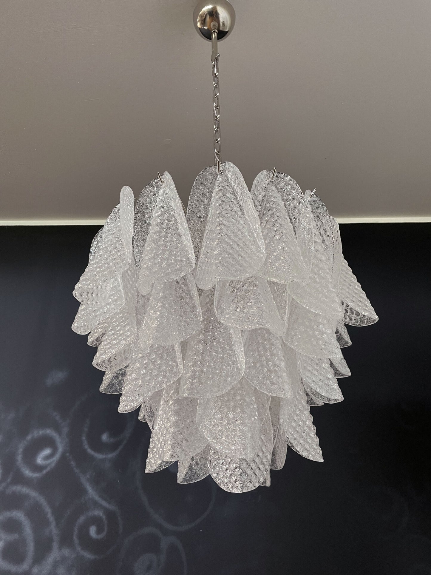 Murano Lysekrone | 41 Klare Rondiniglass