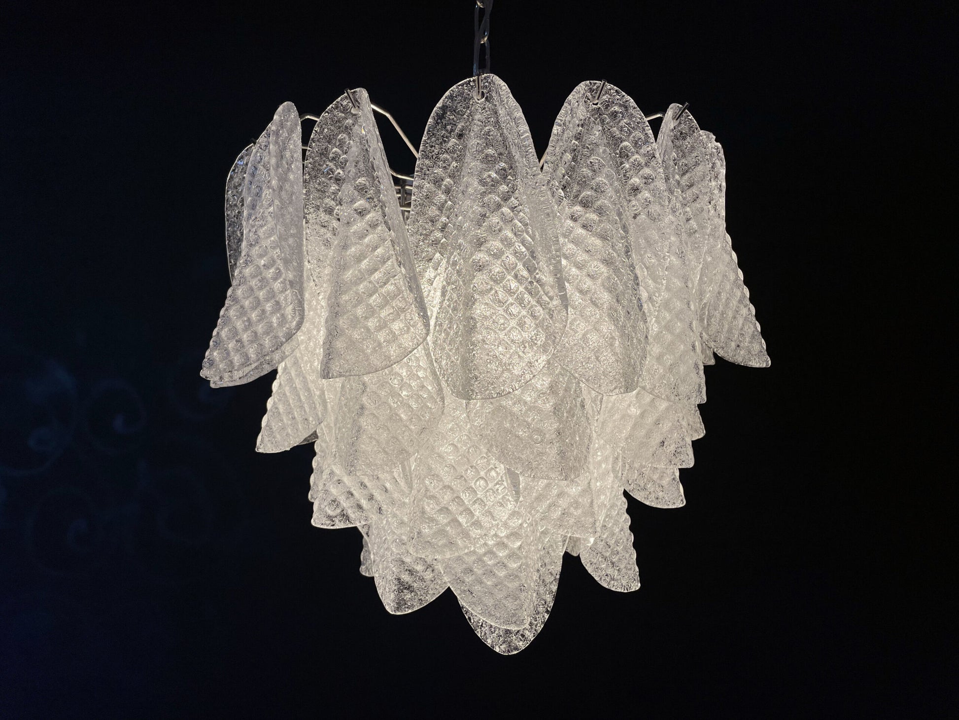 Murano Lysekrone | 41 Klare Rondiniglass