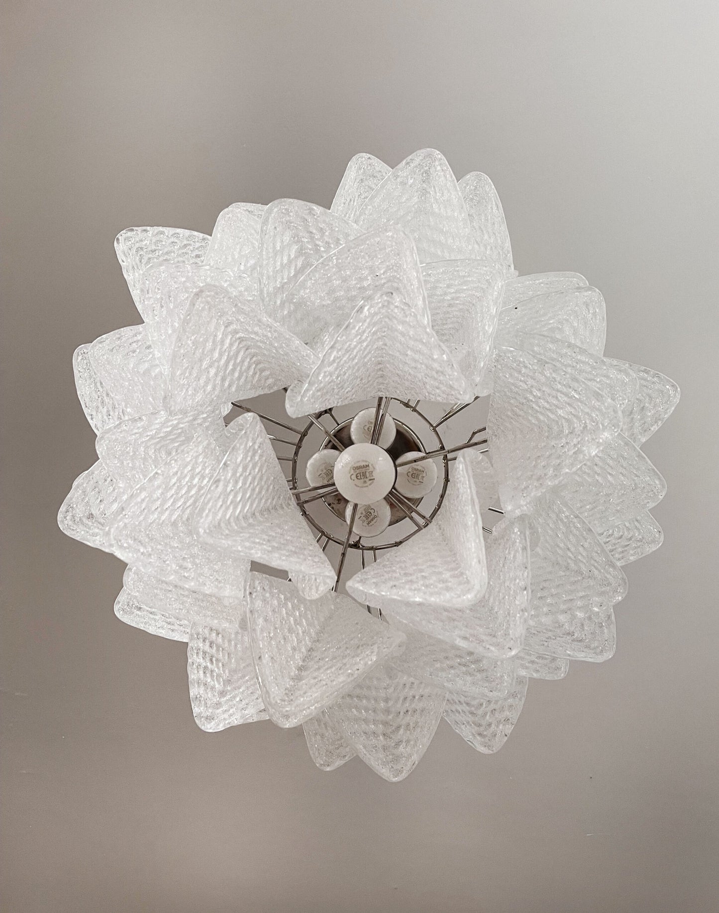 Murano Lysekrone | 41 Klare Rondiniglass