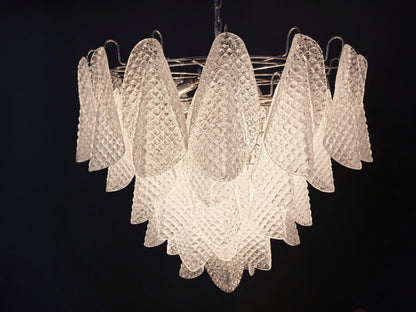 Murano Lysekrone | 57 Klare Rondiniglass