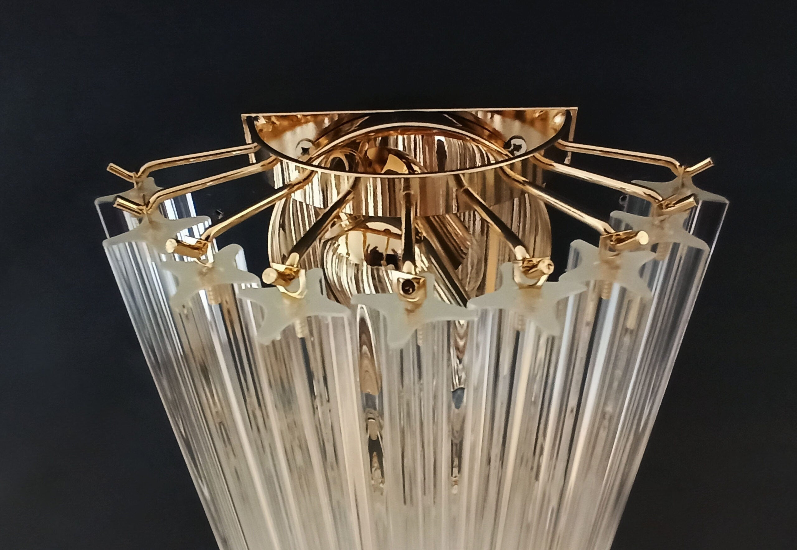 Murano Wall Lamp | 16 Clear Prism Glass | Set of 2