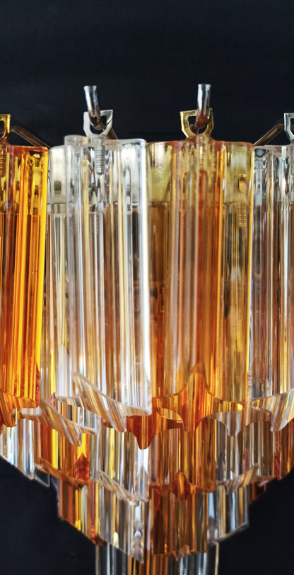 Murano Wall Lamp | 63 Clear Yellow Prism Glass | 2 pcs