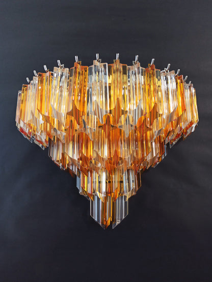 Murano Wall Lamp | 63 Clear Yellow Prism Glass | 2 pcs