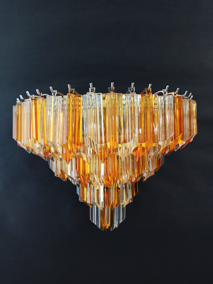 Murano Wall Lamp | 63 Clear Yellow Prism Glass | 2 pcs