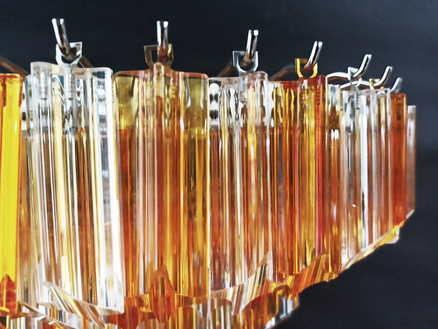 Murano Wall Lamp | 63 Clear Yellow Prism Glass | 2 pcs