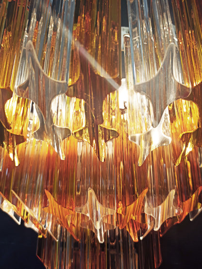 Murano Wall Lamp | 63 Clear Yellow Prism Glass | 2 pcs