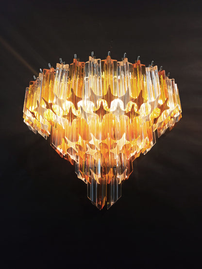 Murano Wall Lamp | 63 Clear Yellow Prism Glass | 2 pcs