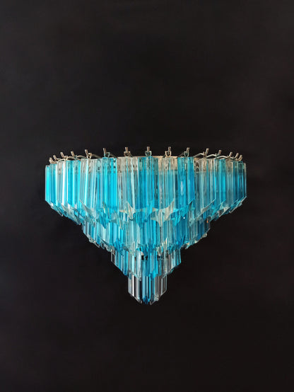 Murano Wall Lamp | 63 Clear Blue Prism Glass | 2 pcs