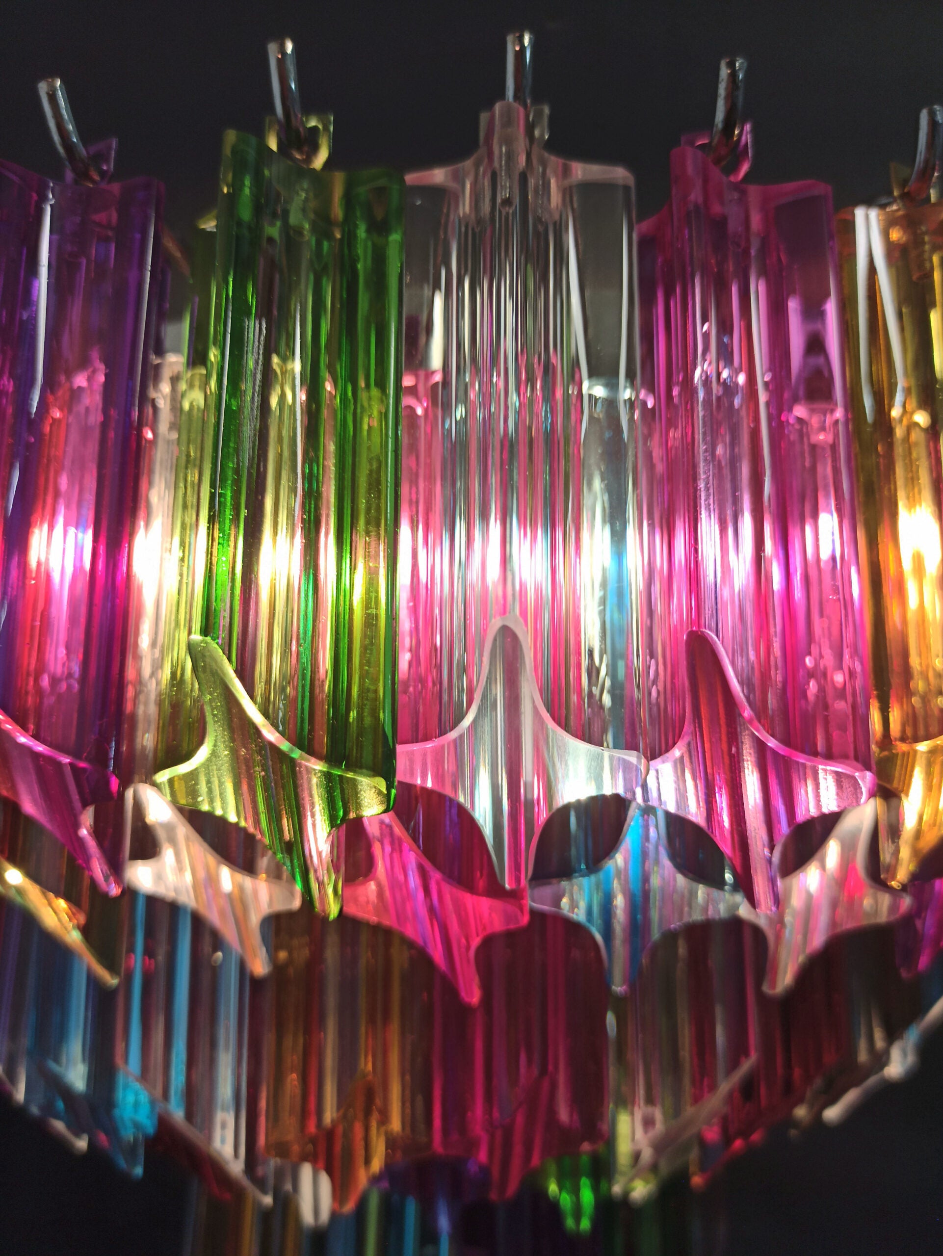 Murano Wall Lamp | 63 Multicolour Prism Glass | Set of 2