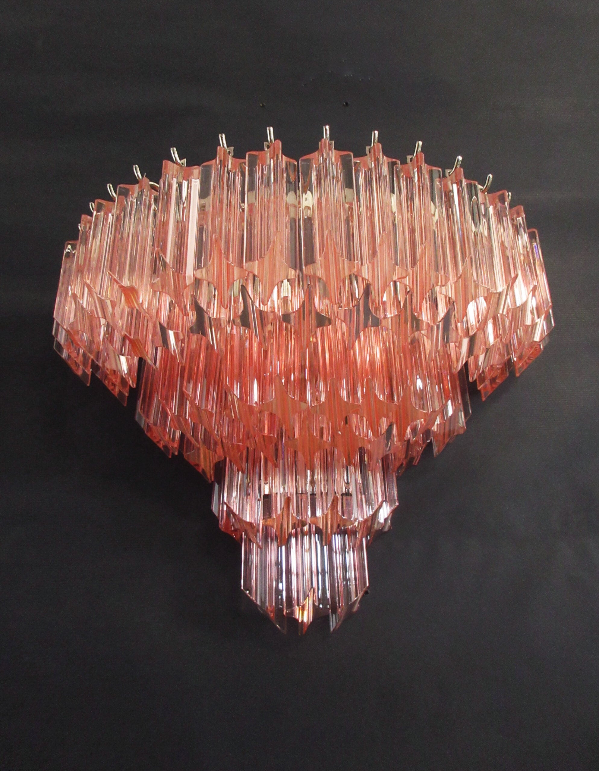 Murano Wall Lamp | 63 Pink Prism Glass | Set of 2