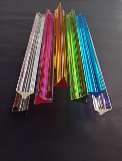 Murano Wall Lamp | 9 Multicolored Prism | 2 pcs