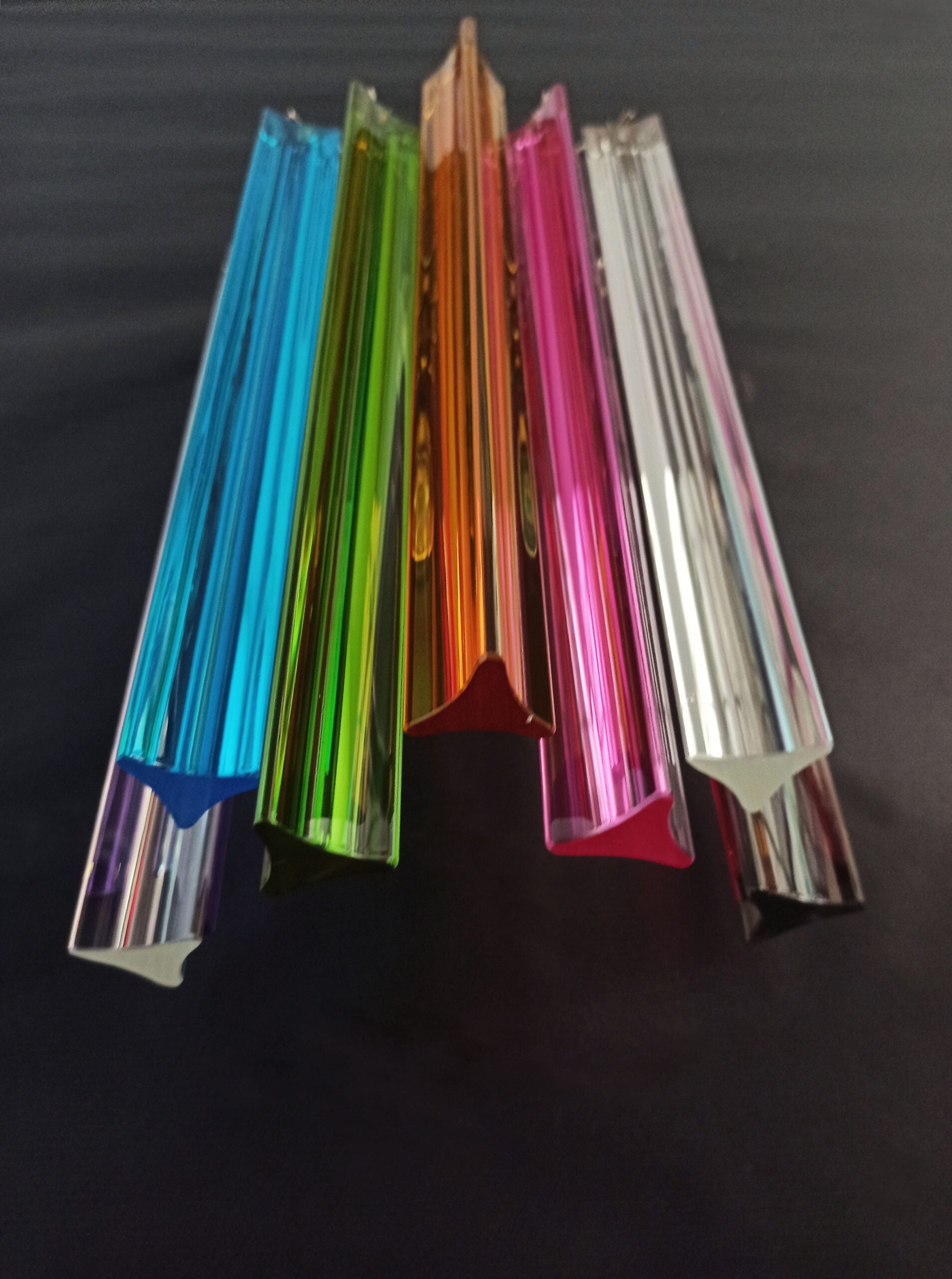 Murano Wall Lamp | 9 Multicolour Prism Glass | Set of 2