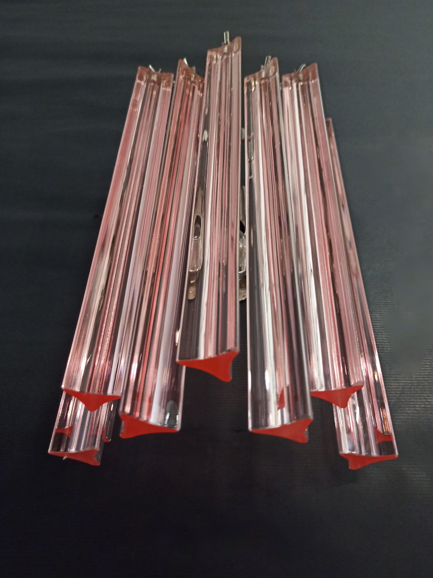 Applique Murano | 9 Rosa Prism | 1 Coppia