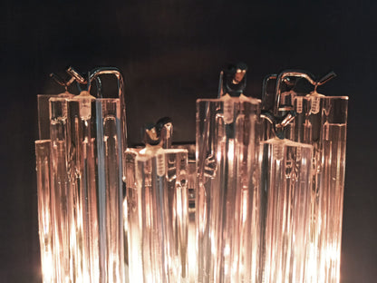 Applique Murano | 9 Rosa Prism | 1 Coppia