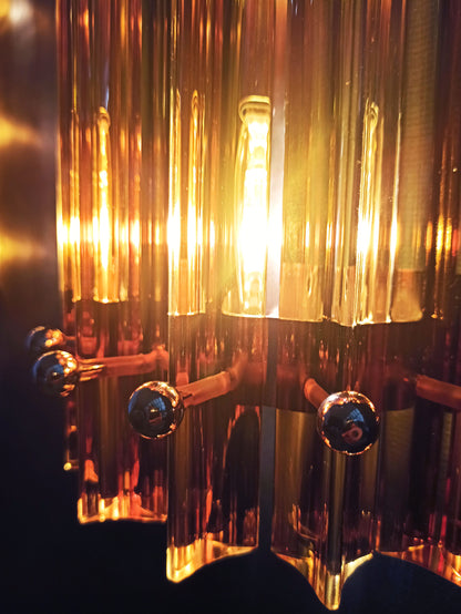 Applique Murano | 7 Vetri Prism Gialli | 1 Coppia