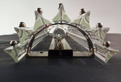 Murano Wall Lamp | 7 Iris Clear Glass Prisms | 2 pcs