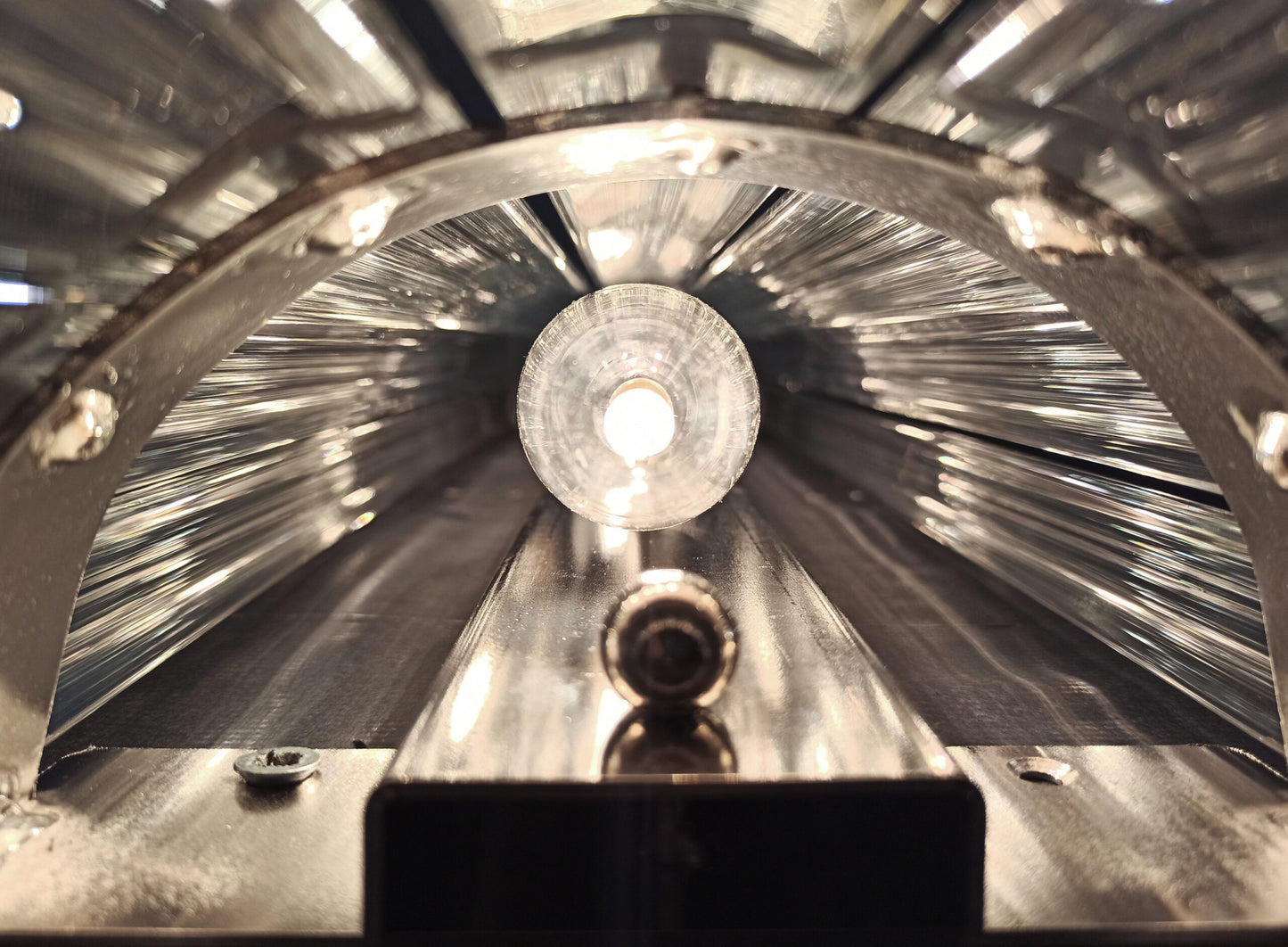 Murano Wall Lamp | 7 Iris Clear Glass Prisms | 2 pcs