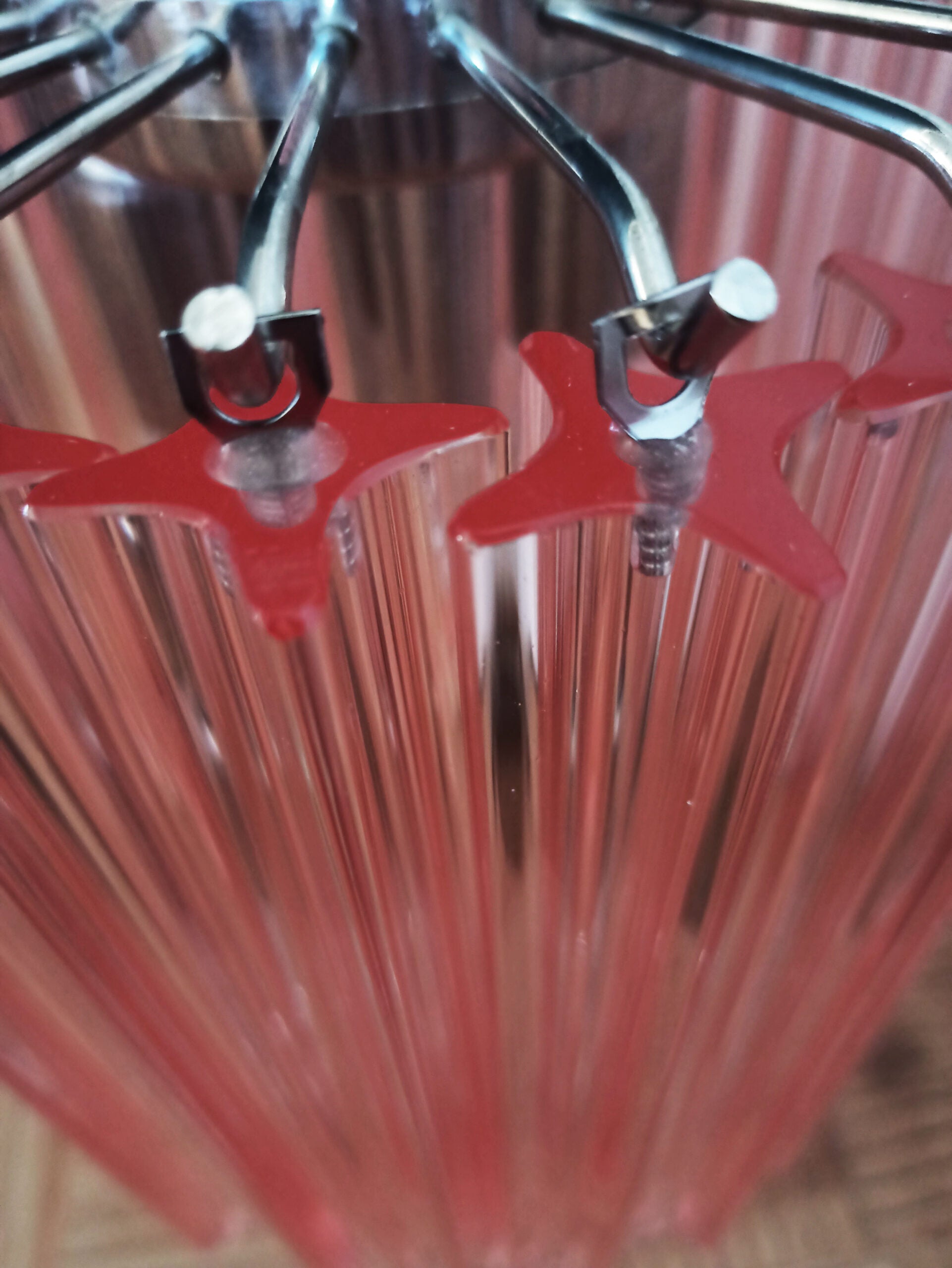 Murano Bordlampe | 24 Rosa Prismeglass