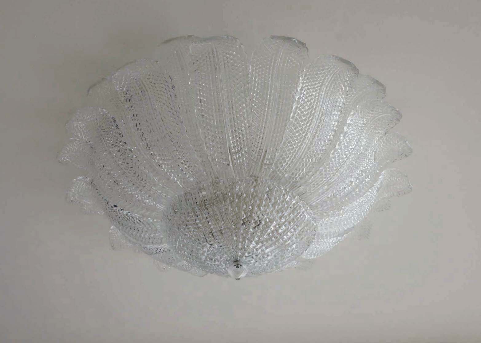 Murano Deckenleuchte – 25 Klare Barovier – Detail 4 – Murano Classics