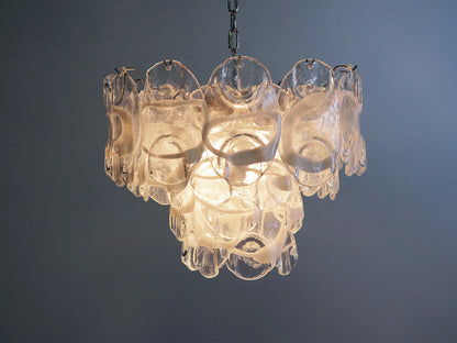 Murano Lysekrone | 36 Hvite Crostoliglass