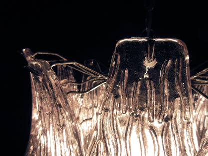 Murano Lysekrone | 38 Rosa Crostoliglass