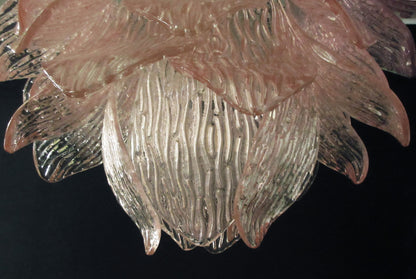 Murano Lysekrone | 38 Rosa Crostoliglass