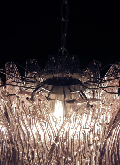 Murano Lysekrone | 38 Rosa Crostoliglass