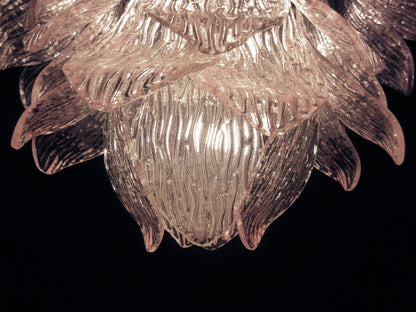 Murano Lysekrone | 38 Rosa Crostoliglass