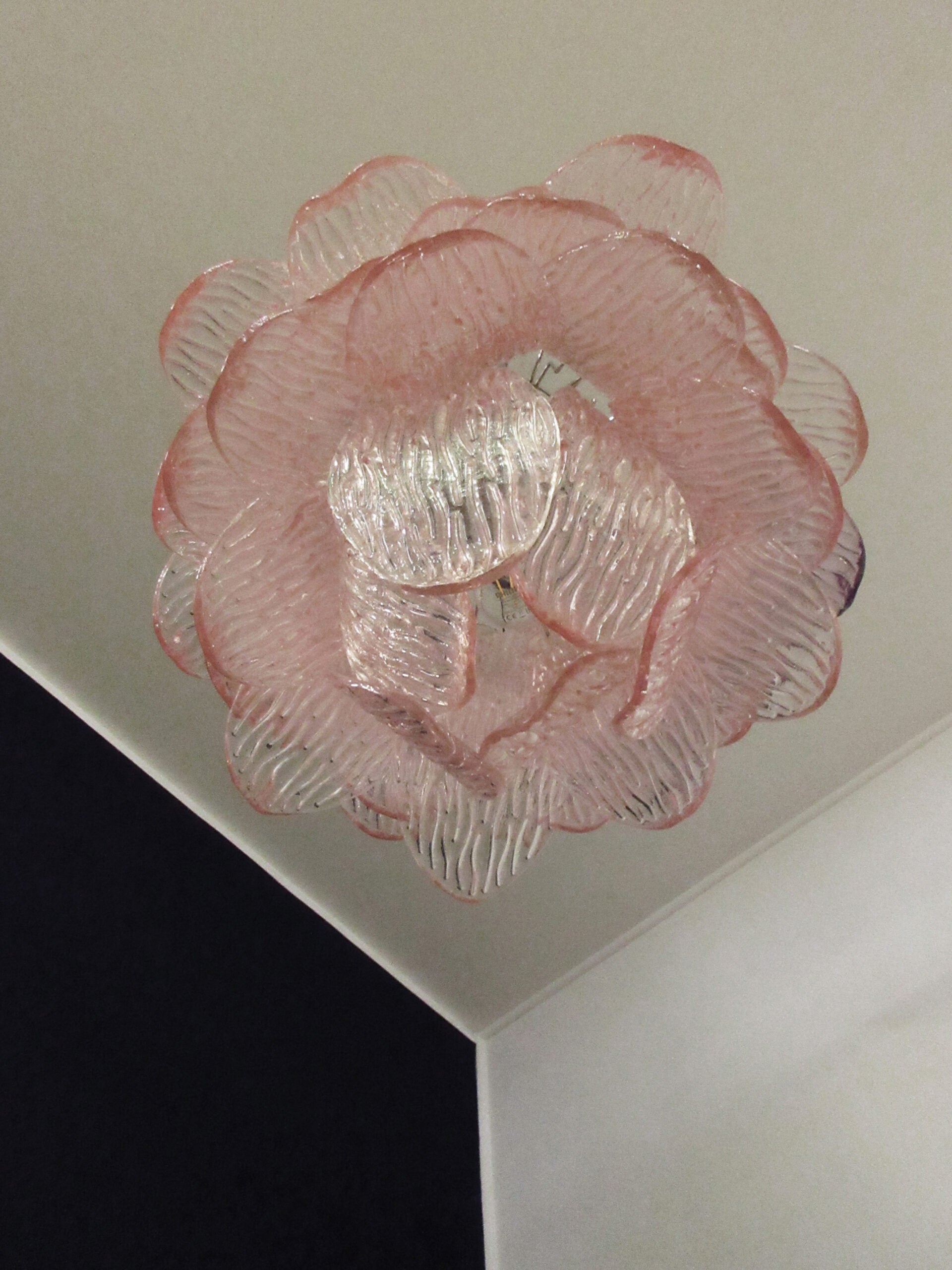 Murano Lysekrone | 38 Rosa Crostoliglass