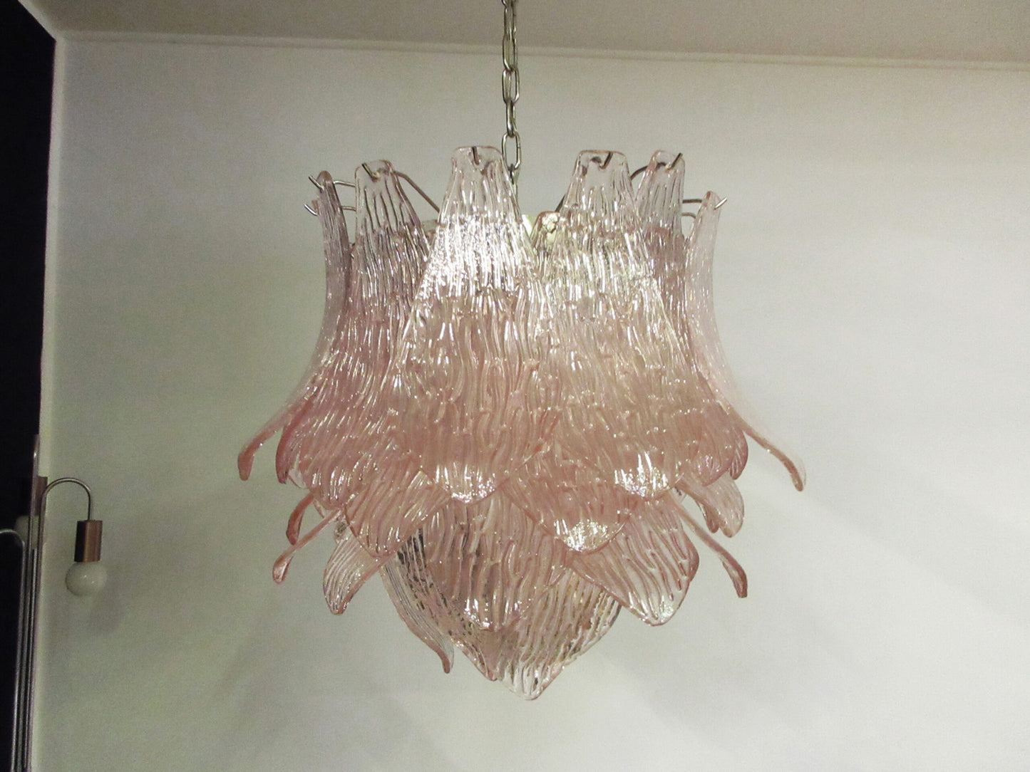 Murano Lysekrone | 38 Rosa Crostoliglass